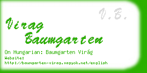 virag baumgarten business card